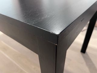 Mesa comedor extensible negra Ikea BJURSTA