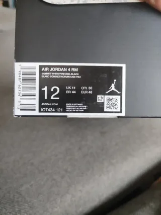 Jordan 4 RM Zapatillas Grises y Blancas