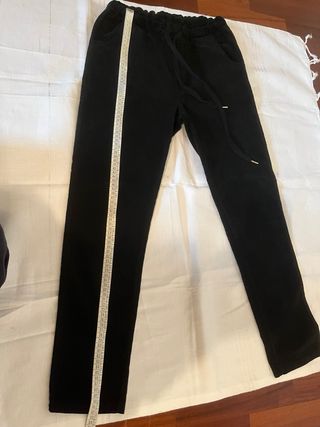 Pantaloni velluto a coste neri taglia S