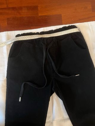 Pantaloni velluto a coste neri taglia S