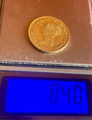 100 Reales Isabel II 1854 Madrid