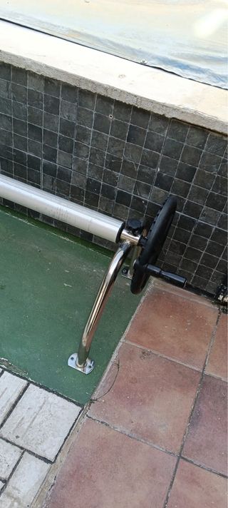 Enrollador Cubierta Piscina Metal y Plástico