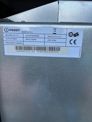 Microondas Indesit Encastrable