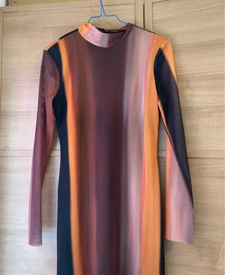 Vestido Zara Tul Multicolor