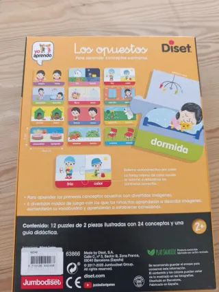 Juego educativo Los Opuestos Diset