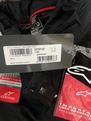 Pantalones Alpinestars Stella Gravity Drystar