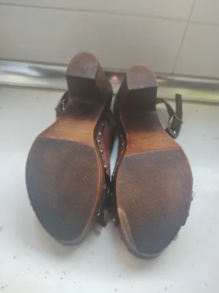 Zapatos de piel mujer marrón chocolate