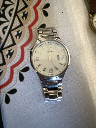Reloj TIME FORCE Plata y Blanco