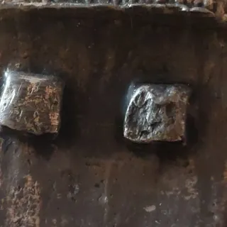 Jesucristo antiguo bronce plateado