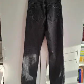 Pantalones vaqueros Zara grises rectos