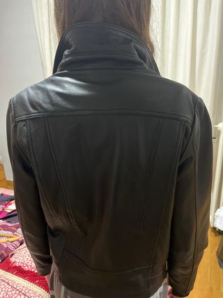 Chaqueta cuero Mango Talla S
