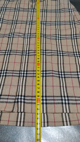 Gonna Burberry a quadri beige