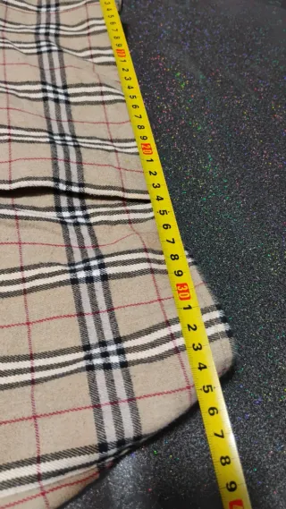 Gonna Burberry a quadri beige