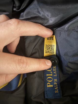Piumino Ralph Lauren Nero Taglia M