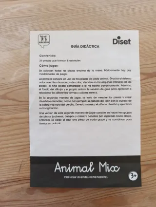 Juego educativo Animal Mix Diset