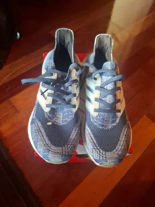 Adidas Zapatillas Running Azul/Blanco(Talla 40)