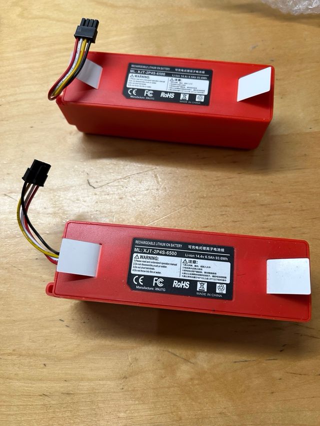 2 X Baterías ENERGUP 14.4V 6500mAh Roborock S50