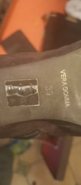 Botas altas mujer marrones bordadas suela de cuero