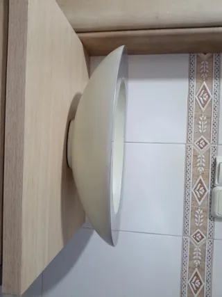 Centro de mesa adorno metal y cerámica