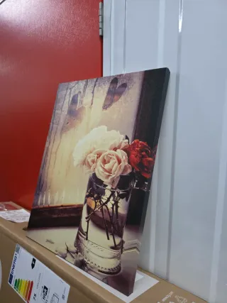 Cuadro Corazones y Flores