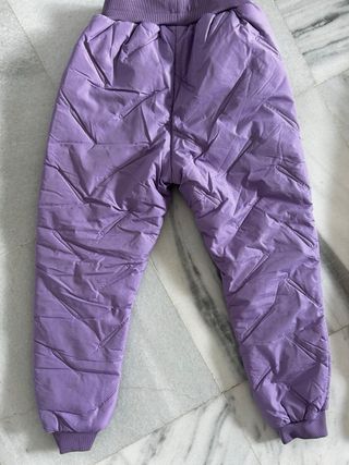 Pantalón de nieve acolchado para niña