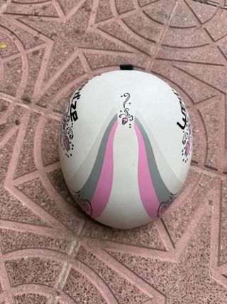 Casco de esquí Wed'ze blanco con flores