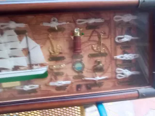 Cuadro Nudos Marineros Mapa Antiguo