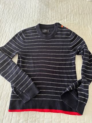 Jersey Zadig & Voltaire rayas negro/rojo