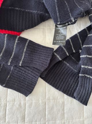 Jersey Zadig & Voltaire rayas negro/rojo