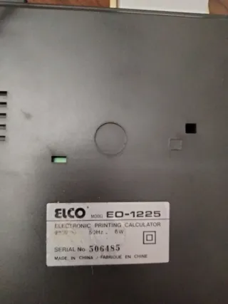 Calculadora impresora Elco EO-1225