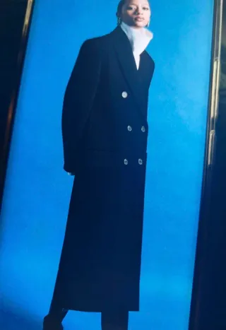 Abrigo Lana Zara Negro