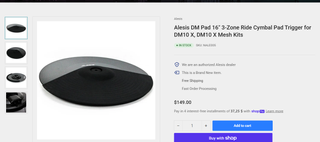 3 Plato Batería Electrónica Alesis 12+14+16+triple