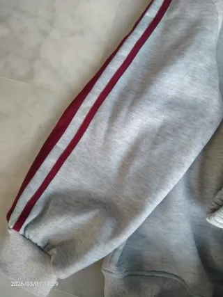 Conjunto chándal mujer gris ancho