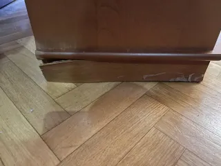 Mueble lavabo madera y metal