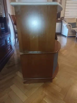 Mueble lavabo madera y metal