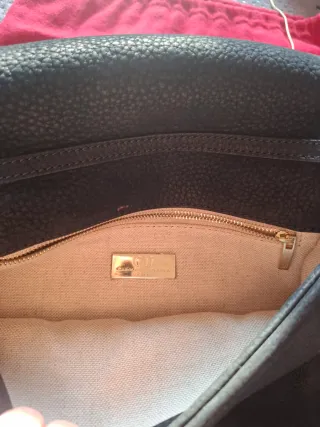 Bolso Carolina Herrera Piel Negro Dorado