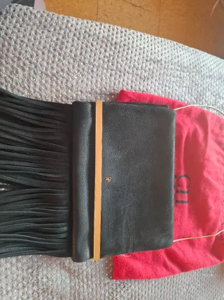 Bolso Carolina Herrera Piel Negro Dorado