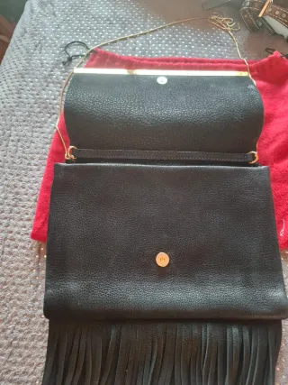 Bolso Carolina Herrera Piel Negro Dorado