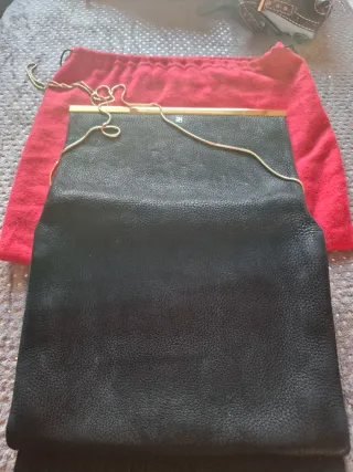 Bolso Carolina Herrera Piel Negro Dorado