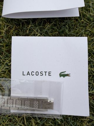 Pulsera Lacoste Hombre Acero Inoxidable Plata