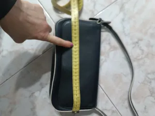 Borsetta rigida ecopelle nera