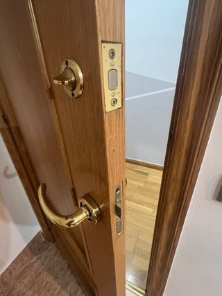 Puerta maciza roble block izquierda