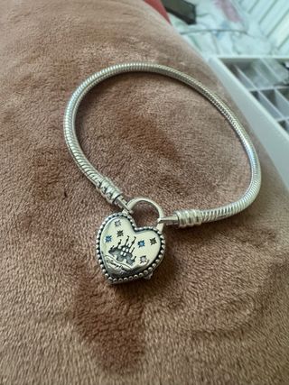 Pulsera Pandora Disney Parks Corazón Castillo