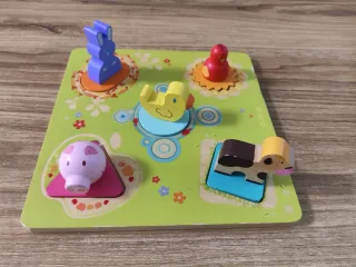 Puzzle de madera animales granja