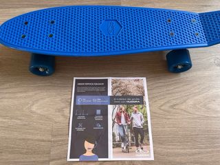 Skate HUDORA Retro Azul Nuevo