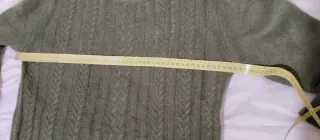 Jersey punto trenzado verde