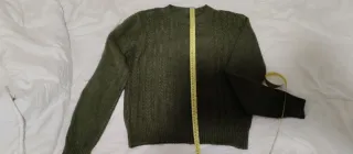 Jersey punto trenzado verde