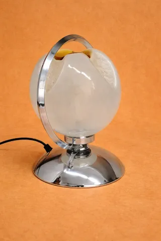 Candeeiro Flor Opala Vidro Metal