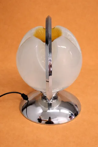 Candeeiro Flor Opala Vidro Metal