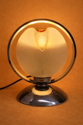 Candeeiro Flor Opala Vidro Metal